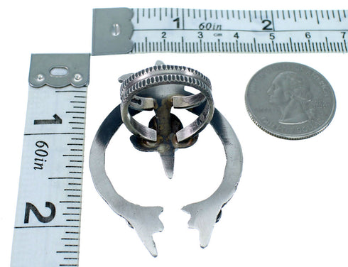 Old Pawn Style Naja Oyster Shell Navajo Ring Size 8-1/2 LX112866