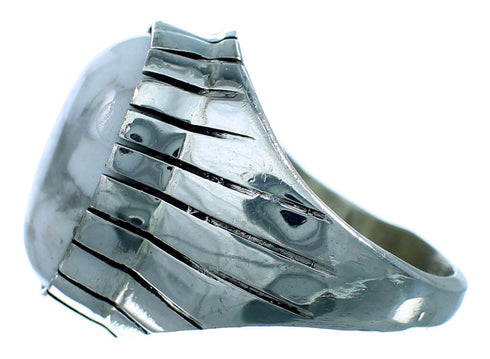 Howlite Ray Jack Sterling Silver Ring Size 8-1/4 LX112802