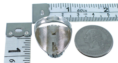 Howlite Ray Jack Sterling Silver Ring Size 8-1/4 LX112802