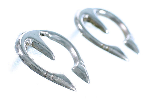 Navajo Sterling Silver Naja Post Earrings RX112387