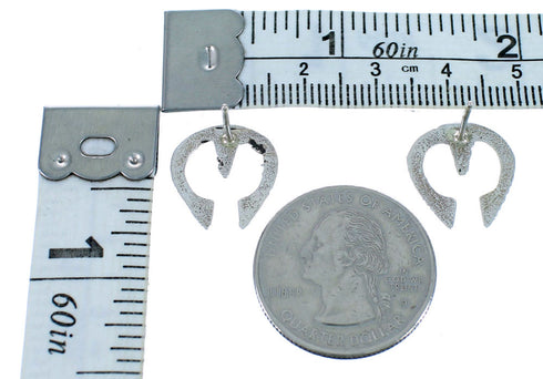 Navajo Sterling Silver Naja Post Earrings RX112387