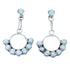Opal Sterling Silver Zuni Post Dangle Earrings RX112421