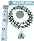 Sterling Silver And Multicolor Bead Necklace SX112407
