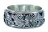 Native American Flower And Leaf Sterling Silver Ring Size 8 JX127576