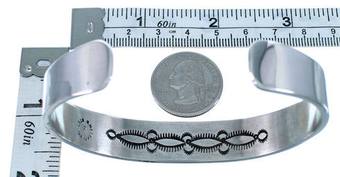 14 Karat Gold And Sterling Silver Navajo Cuff Bracelet SX112528