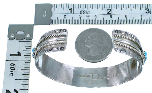 Sterling Silver Zuni Turquoise Needlepoint Cuff Bracelet SX112539