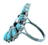 Sterling Silver Navajo Indian Turquoise Ring Size 6 RX112573