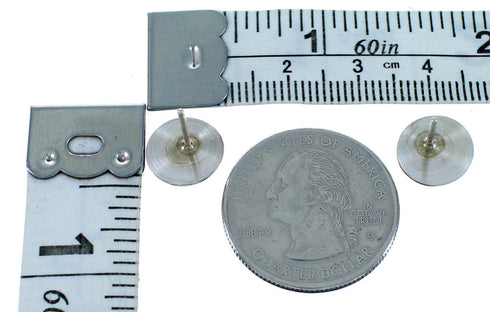 Navajo Sterling Silver Post Stud Earrings RX112453