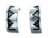 Navajo Genuine Sterling Silver Post Hoop Earrings SX112712