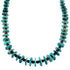 Turquoise And Coral Sterling Silver Navajo Bead Necklace RX112631