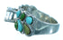 Sterling Silver Turquoise Inlay Cubic Zirconia Ring Size 6-1/4 LX113066