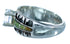 Southwestern Sterling Silver Turquoise Inlay Cubic Zirconia Ring Size 6 LX113098