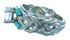 Sterling Silver Cubic Zirconia Turquoise Inlay Wedding Ring Size 5-1/2 LX113121