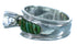 Genuine Sterling Silver Turquoise Cubic Zirconia Wedding Ring Size 6-1/2 LX113207