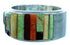 Multicolor Whiterock Sterling Silver Southwest Cuff Bracelet RX112739