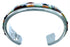 Multicolor Whiterock Sterling Silver Southwest Cuff Bracelet RX112739