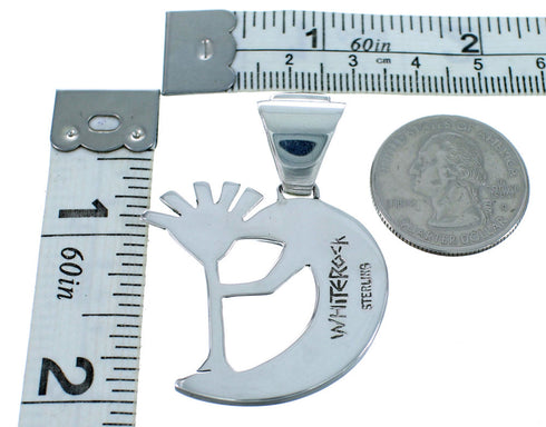 WhiteRock Rocky Trails Multicolor Sterling Silver Kokopelli Pendant SX112886