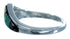 Turquoise Multicolor Inlay Sterling Silver Ring Size 7-1/4 LX113256