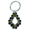 Multicolor Southwestern Sterling Silver Key Chain RX113192