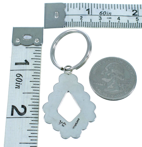Multicolor Southwestern Sterling Silver Key Chain RX113192