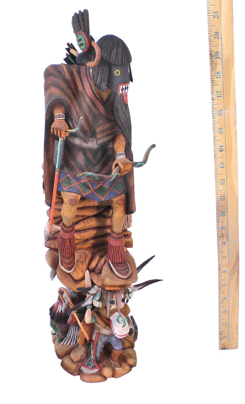 Hopi Warrior Kachina Doll By Artist Timothy Talawepi SX113130