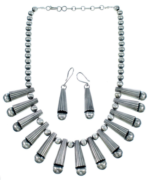 Old Pawn Sterling Silver Navajo Link Necklace RX113585