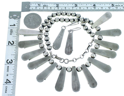 Old Pawn Sterling Silver Navajo Link Necklace RX113585