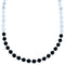 Onyx Howlite Genuine Sterling Silver Navajo Indian Bead Necklace RX113625