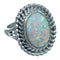 Navajo Indian Opal Sterling Silver Ring Size 5-3/4 LX113866