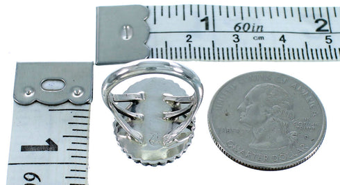 Navajo Indian Opal Sterling Silver Ring Size 5-3/4 LX113866