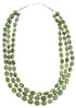 Turquoise 3-Strand Sterling Silver Bead Necklace RX114014