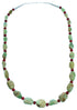 Genuine Sterling Silver Turquoise Coral Navajo Bead Necklace RX114016