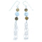 Howlite Picture Rock Sterling Silver Bead Hook Dangle Earrings RX114076