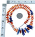 Sterling Silver Lapis And Oyster Shell Bead Necklace RX114152