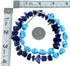 Sterling Silver Sleeping Beauty Turquoise And Lapis Bead Necklace RX114156
