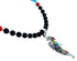 Multicolor Sterling Silver Kokopelli Southwest Bead Necklace Pendant Set RX114173