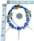 Sterling Silver Lapis And Turquoise Southwest Warrior Bead Necklace LX114221
