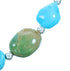 Southwestern Turquoise Sterling Silver Bead Necklace LX114242