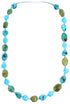 Sterling Silver Turquoise Southwest Bead Necklace RX114215