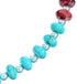 Turquoise Red Oyster Shell And Sterling Silver Bead Necklace RX114235