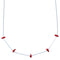 Liquid Sterling Silver Coral Bead Necklace RX114267