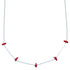 Liquid Sterling Silver Coral Bead Necklace RX114267