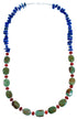 Multicolor Authentic Sterling Silver Southwest Bead Necklace RX114272