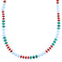 Multicolor Genuine Sterling Silver Bead Necklace RX114276