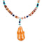Multicolor Sterling Silver Bead Necklace RX114286