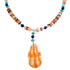 Multicolor Sterling Silver Bead Necklace RX114286