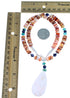 Multicolor Sterling Silver Bead Necklace RX114286