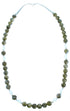Labradorite Opalite Genuine Sterling Silver Southwest Bead Necklace RX114375
