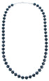 Sterling Silver Hematite Bead Necklace RX114380