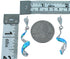 Blue Opal Southwest Sterling Silver Spiral Post Dangle Earrings SX114292